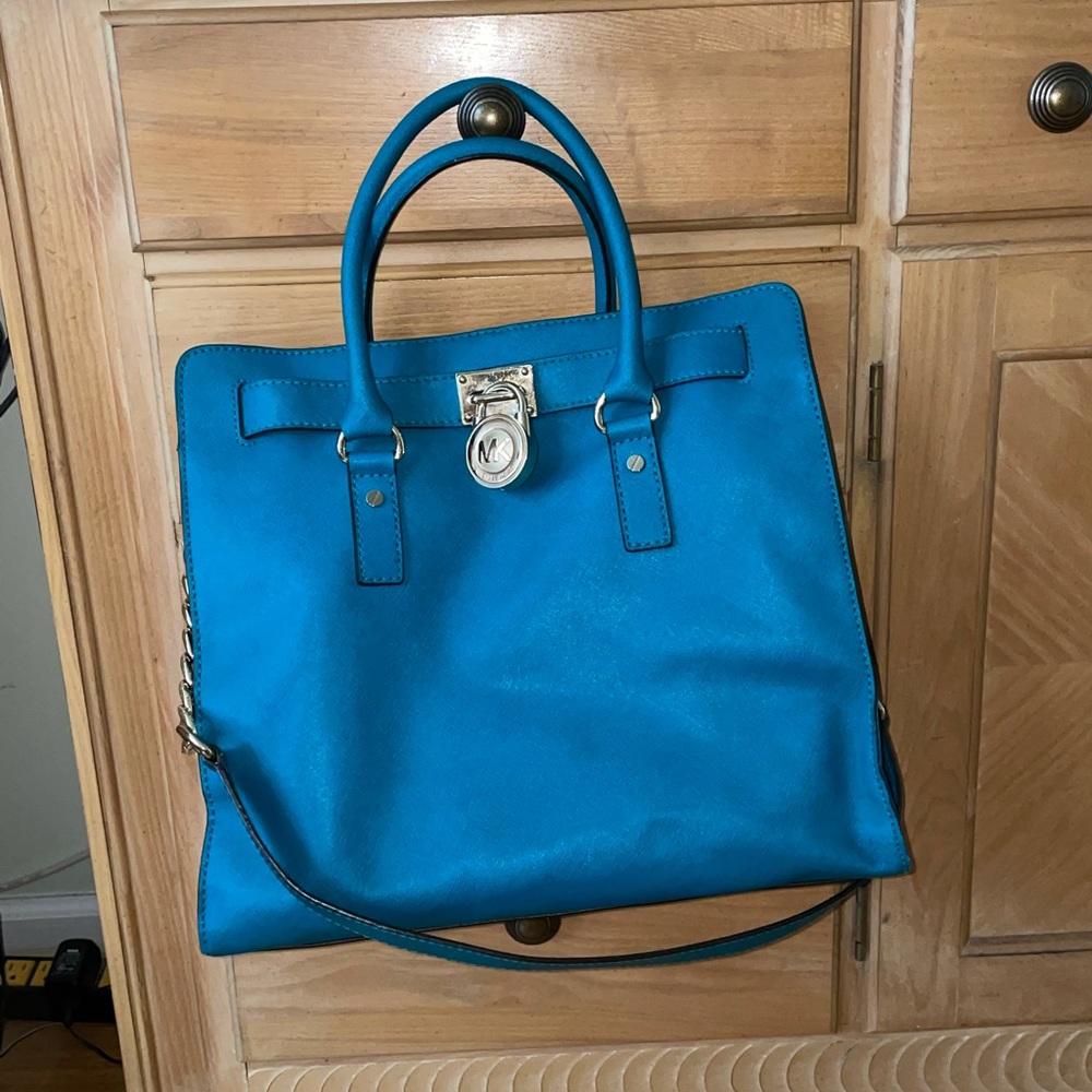 Michael Kora Purse - Teal/Dark Mountain
